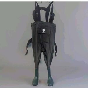 TideWe Chest Waders Fishing Green Childrens Boot Size 27 Bibs Overalls 2T 3T